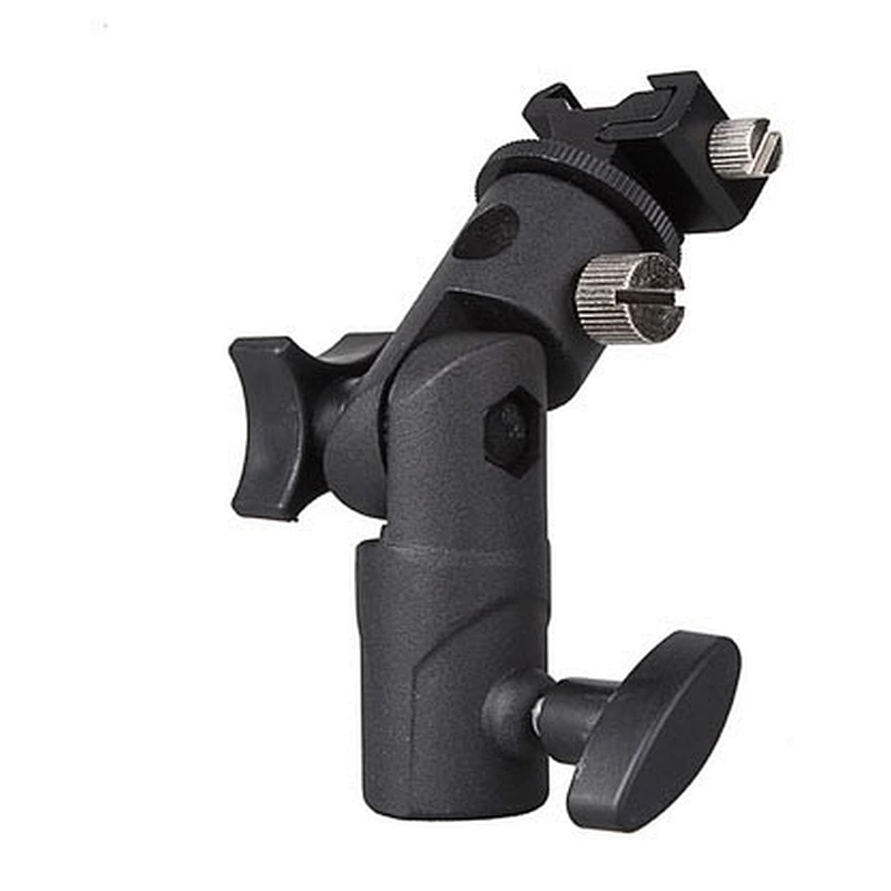 Kaliou New Swivel Flash Hot Shoe Umbrella Holder Mount Adapter for Studio Light Type E Stand Bracket Photo Studio Accessories