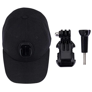 Kaliou Sports Camera Hat For Go pro Accessories Adjustable Cap With Screws And J Stent Base For Go Pro 7 6 5 4 3 2 1