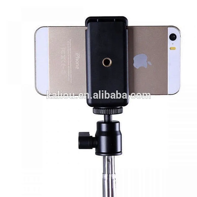 Kaliou Adjustable Cell Phone Clip Holder mount bracket Adapter For Camera Tripod smartphone