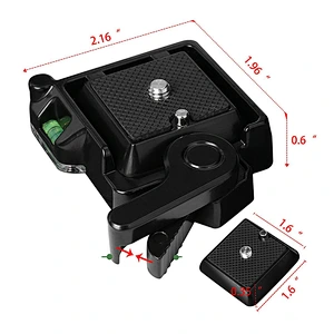 Kaliou new style Camera Quick Release Plate With Clamp 1/4'' Mounting Screw For Camera Tripod Ball Head