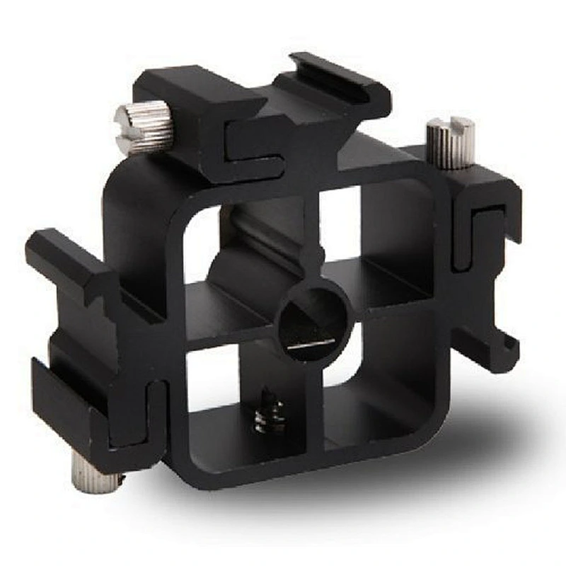 Kaliou 3 in 1 Triple Hot Shoe Mount Adapter For Flash Light Umbrella Holder Camera Photo Studio