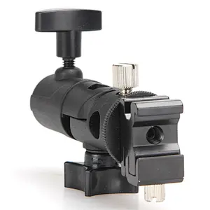 E Shape Universal Metal Flash Bracket Stand Hot Shoe Speedlite Umbrella Holder With 1/4 Inch Screw 10.5 * 7 * 3cm