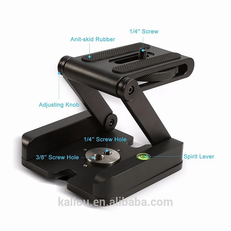 Factory Wholesale Tripod Head Stand Camera Z Type Folding Mount Quick Release Plate