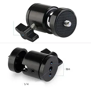 Kaliou Universal Mini Tripod Bollhead Ball Head with 1/4