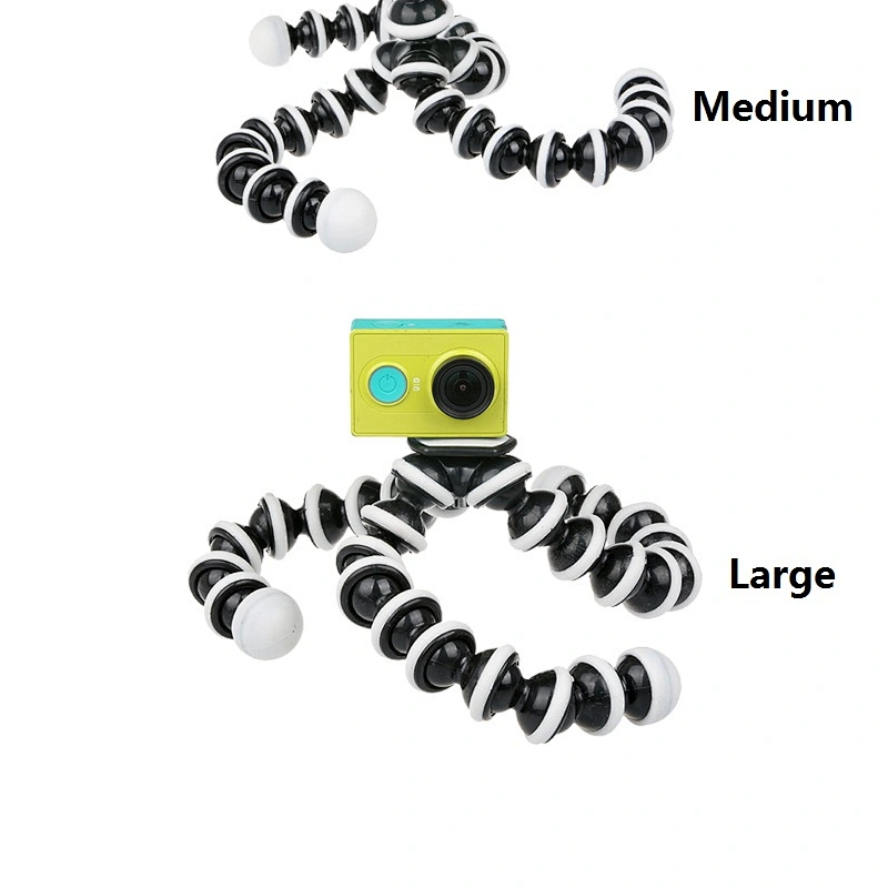 Kaliou Mini Octopus Tripod Bracket Portable Flexible Phone Holder For Go pro Camera Mobile Phone Tripods Foldable Desktop Stand