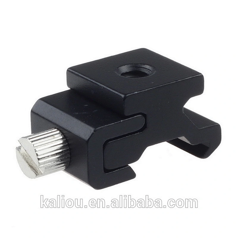 Hot sale Camera Aluminum Alloy Cold Hot Shoe Mount Adapter to Bracket Stand with 1/4