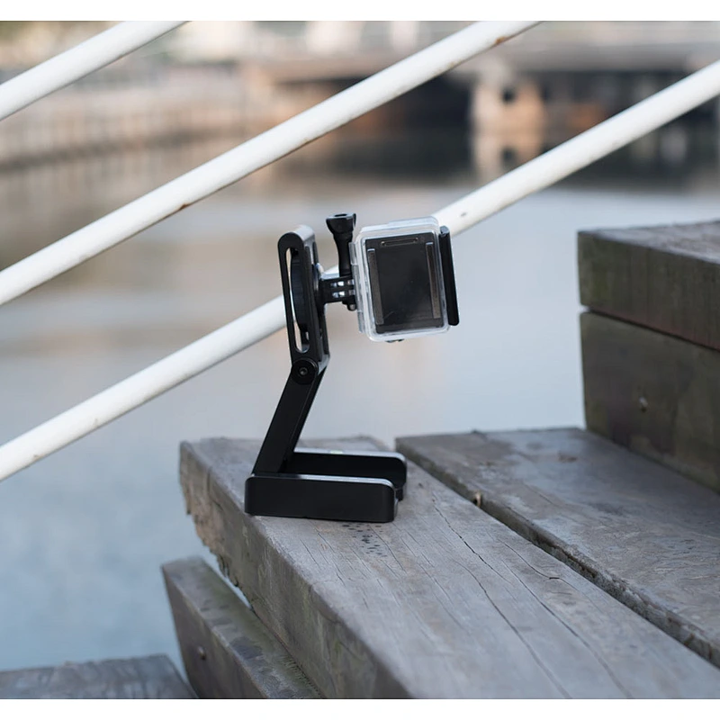Kaliou CNC Machined Aluminum Pan Tripod Head Folding Z Type Tripod Head Tilt Head for Camera DSLR Canon/Nikon/Sonys