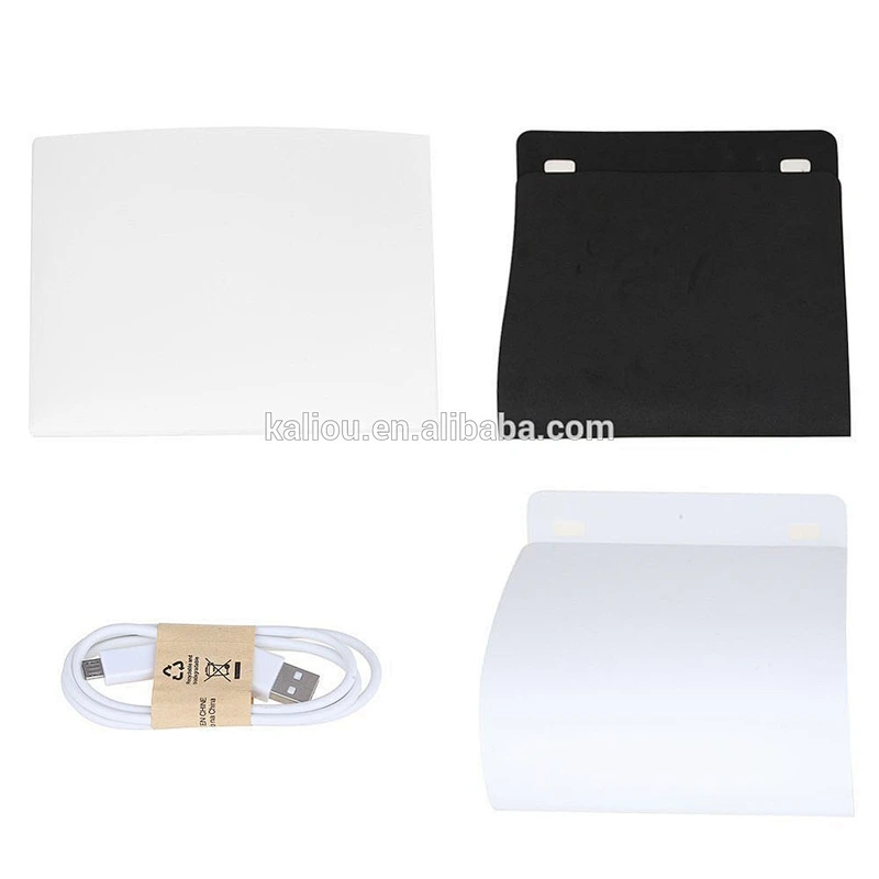 Kaliou Folding Foldable Light Room Photography Box Led 40cm Photo Box with Led Light Strap Photo Studio Accessories