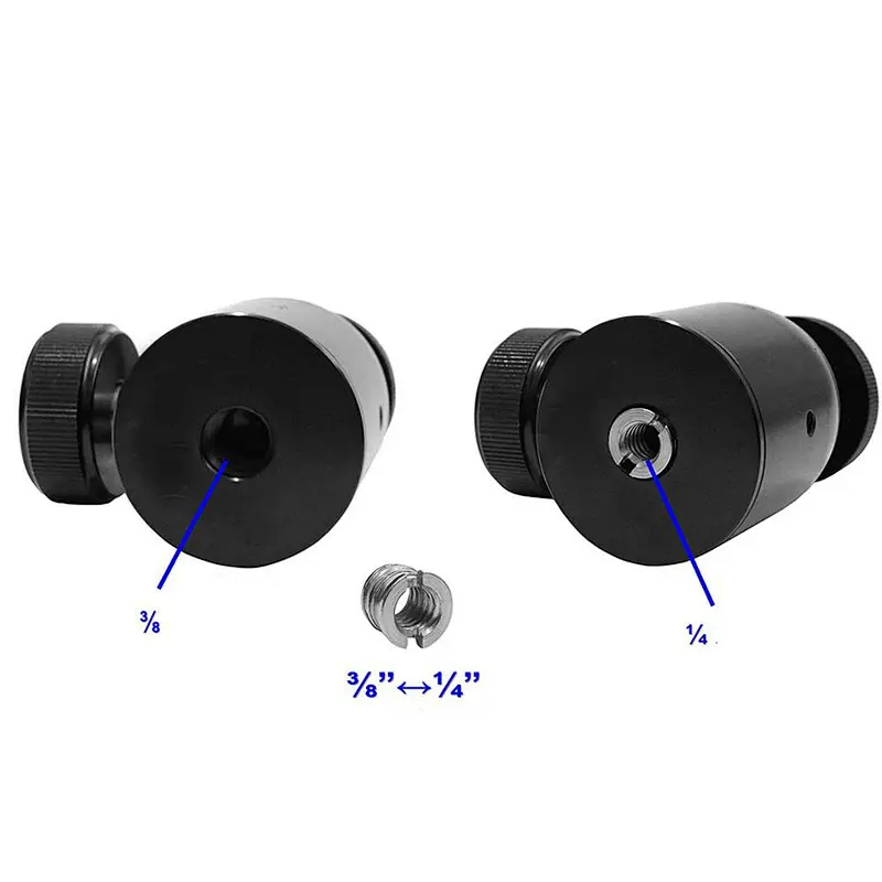 New arriving 360 Degree 1/4 tripod rotating Metal Tripod Mount Ball Head For DC Video Camera Quick Release