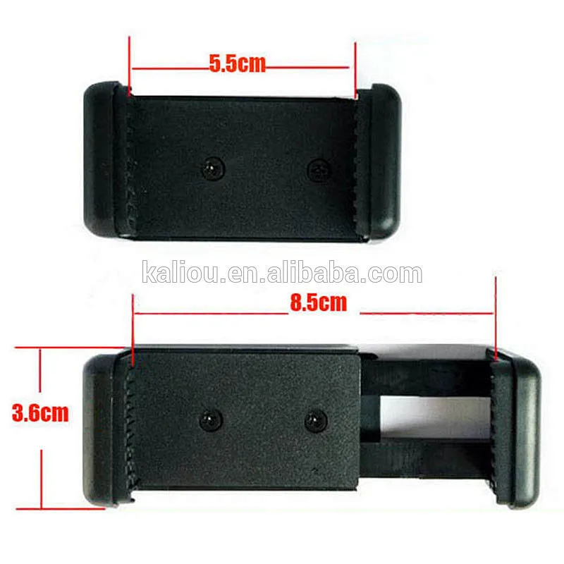 Kaliou Adjustable Cell Phone Clip Holder mount bracket Adapter For Camera Tripod smartphone