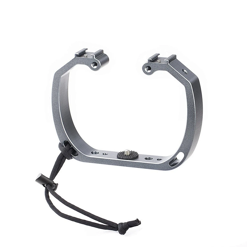 Kaliou Professional Handheld Video Camera Flash double-Shape bracket Flash LED Stabilizer Bracket link