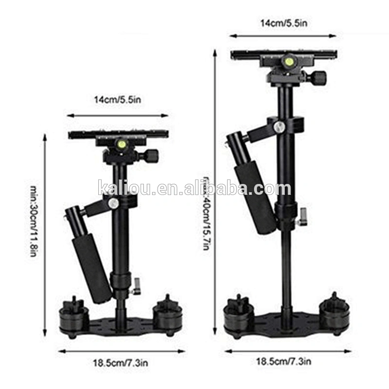 Kaliou s40 40cm aluminum alloy camera dslr video stabilizer with 360 degree rotation