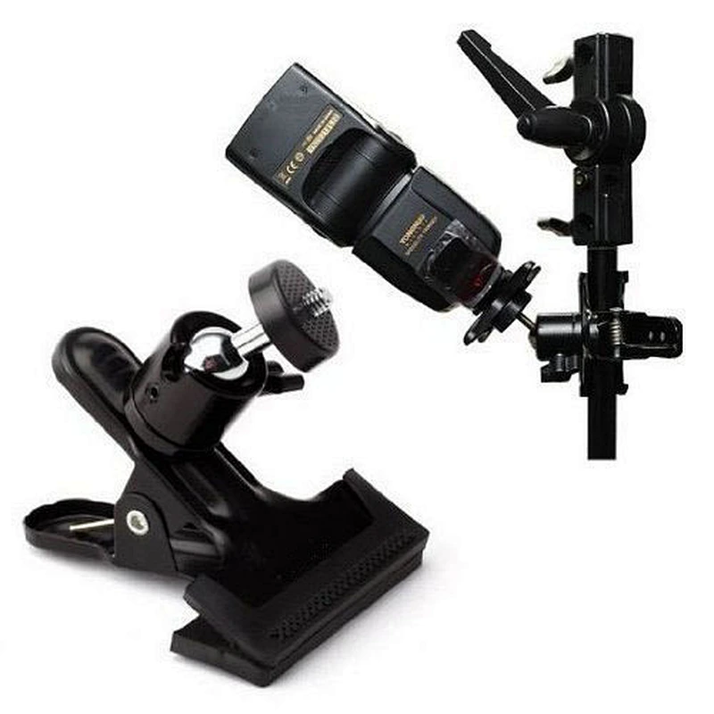 Kaliou Adjustable quick release plate 1/4 360 rotating Panoramic Aluminum Camera Tripod plate Clamp ball joint head super clamp