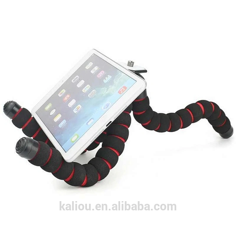 Hot Wholesale Portable S/M/L Size Sponge Octopus Flexible Tripod for Phone and Cameras