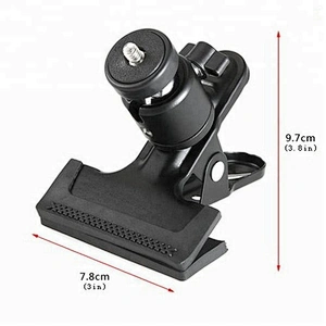 Kliou Ball Head Rotating Spring Clamp Camera Holder Mount Adapter for Go pros4 3 3+ 6 5 Action Camera