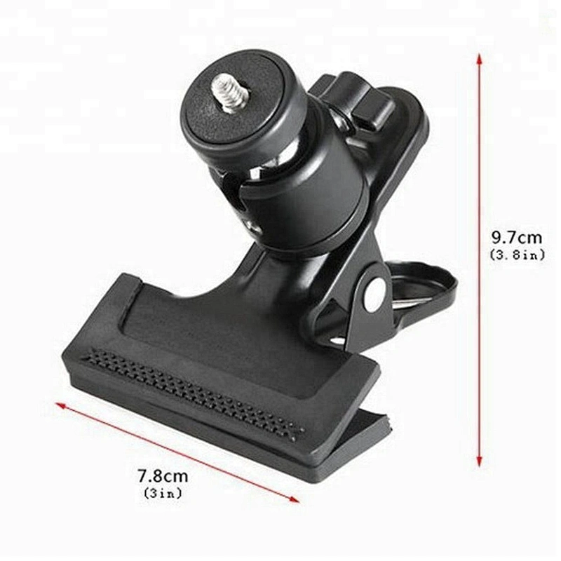 Kliou Ball Head Rotating Spring Clamp Camera Holder Mount Adapter for Go pros4 3 3+ 6 5 Action Camera
