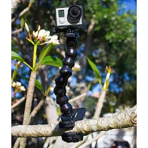Kaliou批发相机柔性鹅颈Go pro颚夹Flex夹具固定座，用于Go pro 7 6 5 4 3 2 1