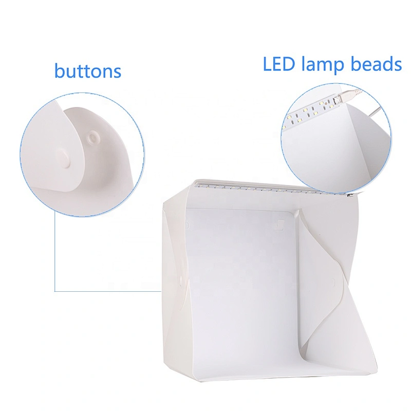 Photography Foldable Mini 20cm Button Type Photo Light Studio Box with 5 Colors Background Tent