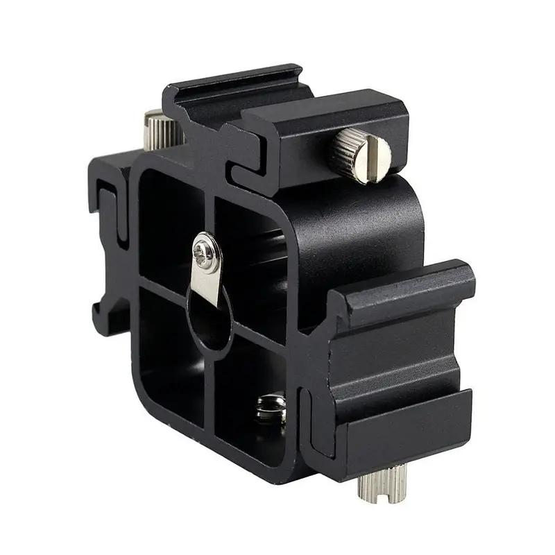 Kaliou 3 in 1 Triple Hot Shoe Mount Adapter For Flash Light Umbrella Holder Camera Photo Studio