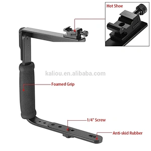 Photography SDLR Camera Right-angled U-bracket Flash 180 degree adjustable C-frame 635 Flash bracket with 1/4 thread Connector