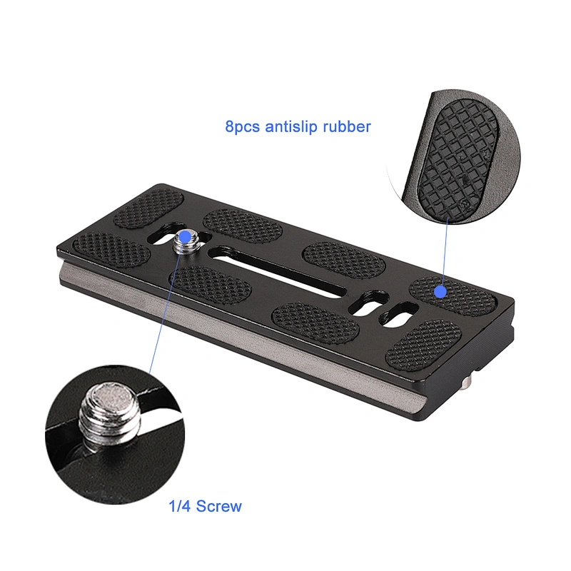 Kaliou Universal Metal PU100 Quick Release Plate For Benro Arca Swiss Tripod Ball Head Camera Tripod Adapter Mount Plate Board