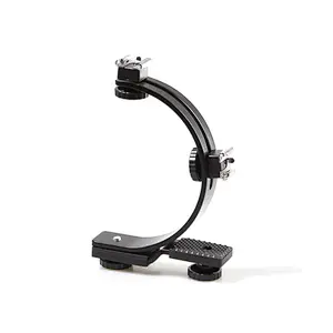 Photography Cameras Video Light Flash Multi-function Arc bracket C-type Dual Hot Shoe Bracket