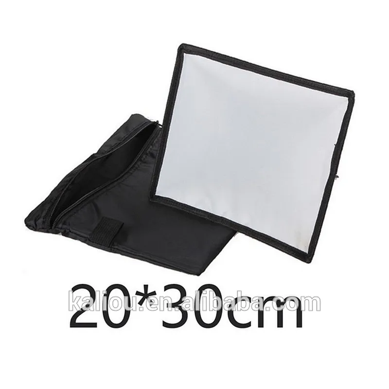 Factory direct sale Camera external flash light foldable Flash Diffuser camera top flashlight Softboxes 20*30/15*17/20cm/30cm