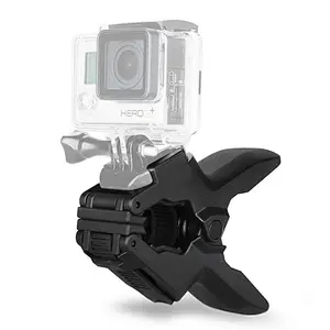 Kaliou批发相机柔性鹅颈Go pro颚夹Flex夹具固定座，用于Go pro 7 6 5 4 3 2 1