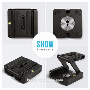 2017 New Arrival Factory Universal Tripod Head Stand Z Type Folding Go pro Mount Quick Release Plate