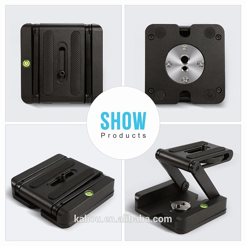 2017 New Arrival Factory Universal Tripod Head Stand Z Type Folding Go pro Mount Quick Release Plate