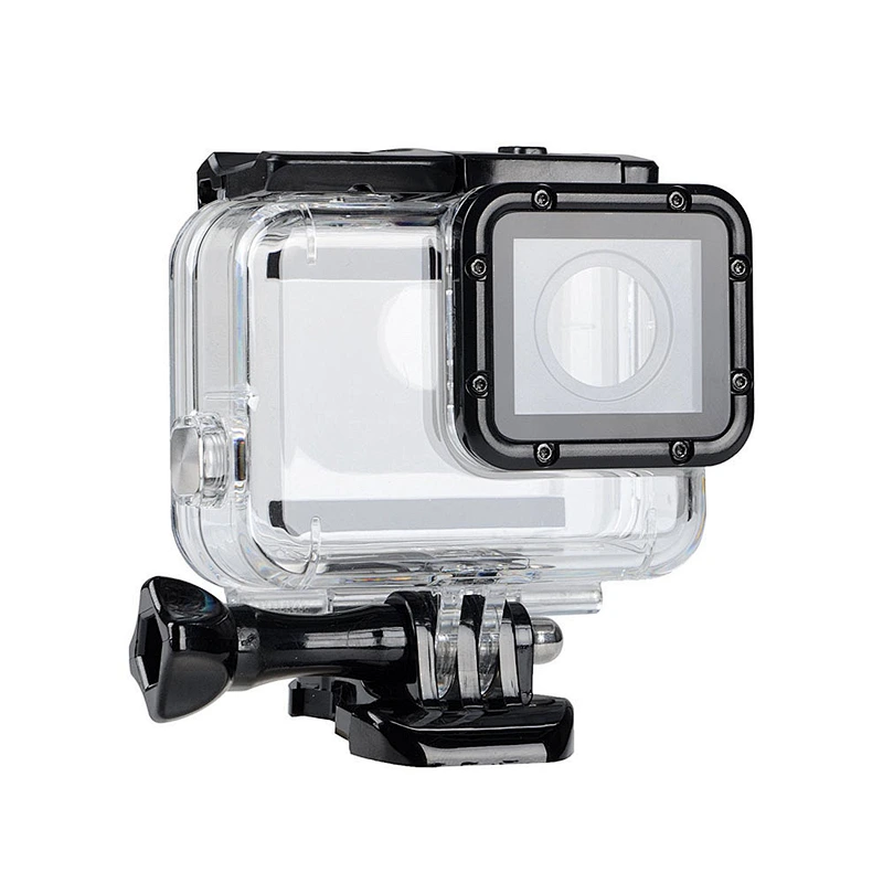Kaliou Dustproof Protective Undeerwater 45M Waterproof Housing Case for GoPros 7 6 5 with Screw Buckle Base Removable Lens Cover