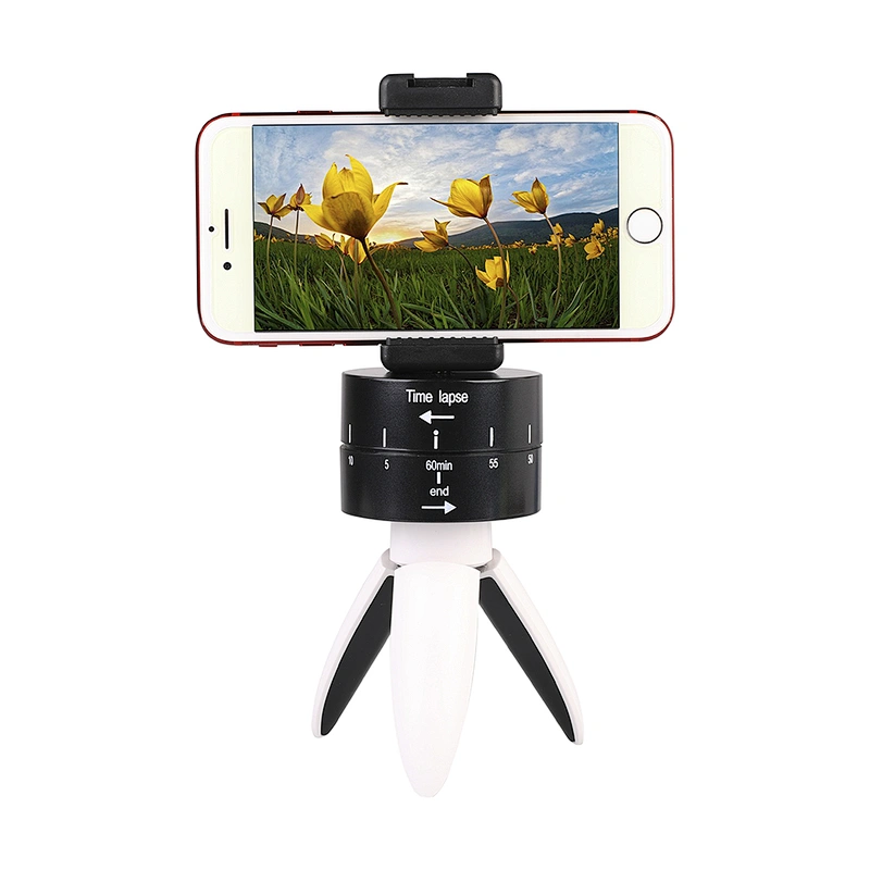 Kaliou Go pro 60min Time Lapse 360 degree Rotating Automatic Timer Tripod Head Photography Delay Tilt Head for Go Pro 7 6 5 4 3