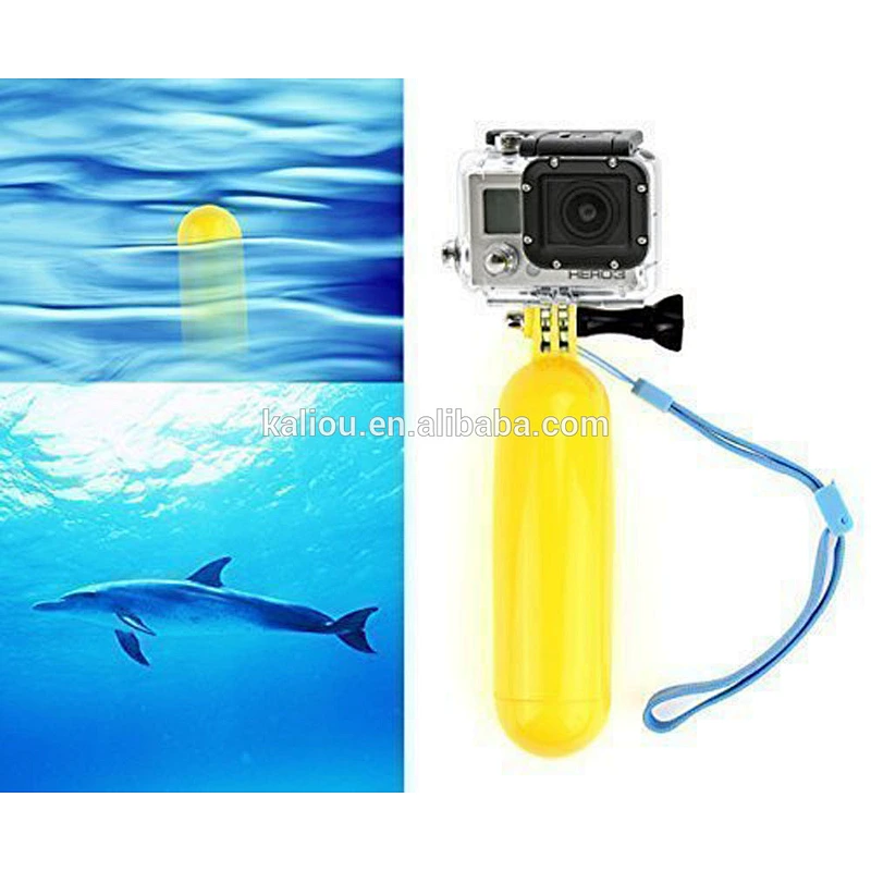Kaliou Action Camera Accessories Flat-Bottomed Solid Color Bobber Floating Hand Grip / Buoyancy rods for ** Yi Sport Camera