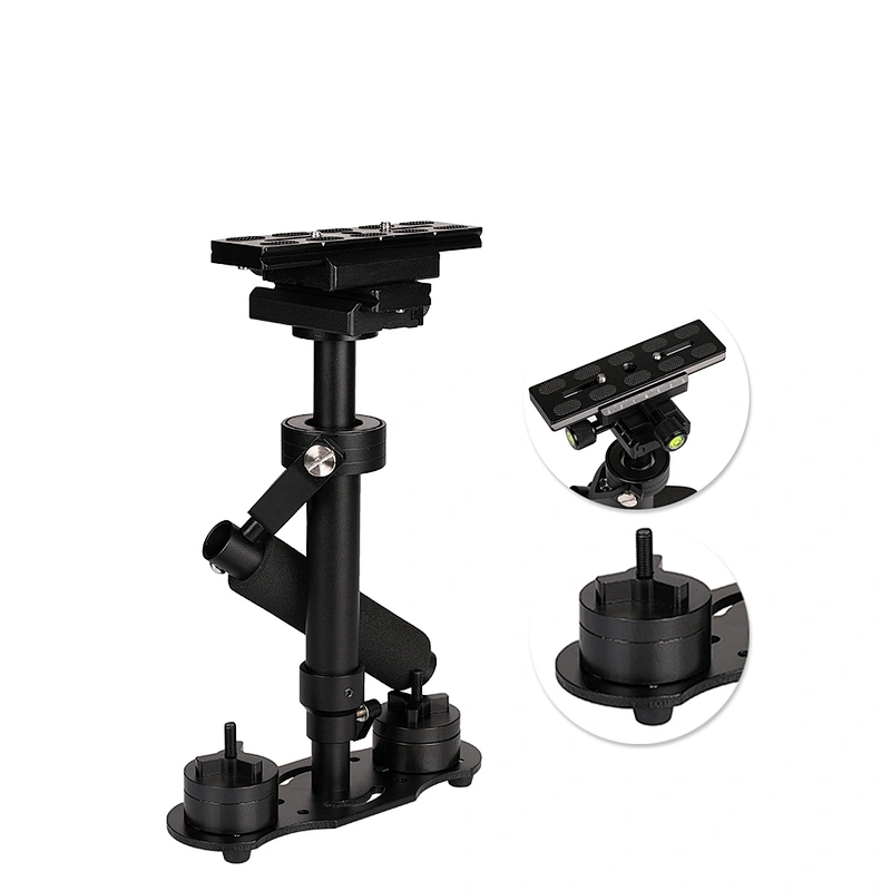 China suppliers 2018 S60 manufacture professional aluminum dslr camera handheld gimbal gimbal stabilizer