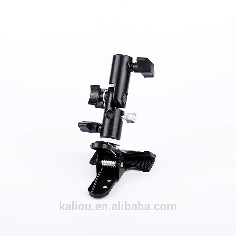 New Arrival Metal Big Spring Clamp Mount with Flash Bracket Stand for Camera Photo Studio or Backgrounds