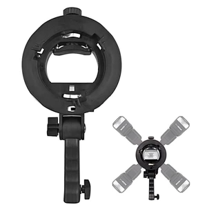 New S Type Bracket Handheld Grip Mount Flash Bracket Holder for Godoxs Yongnuos Meikes Speedlite Flash Softbox with Handle