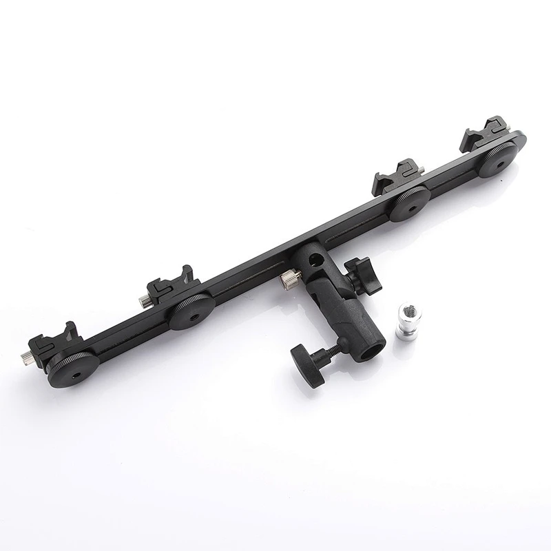 Kaliou 4 Hot Cold Shoe Mount Flash Bracket Umbrella Holder to Light Stand Tripod for dslr camera flash