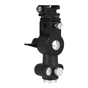 Kaliou Hot Shoe Swivel Mount Photo Umbrella Holder Bracket B Flash Adapter Light Stand