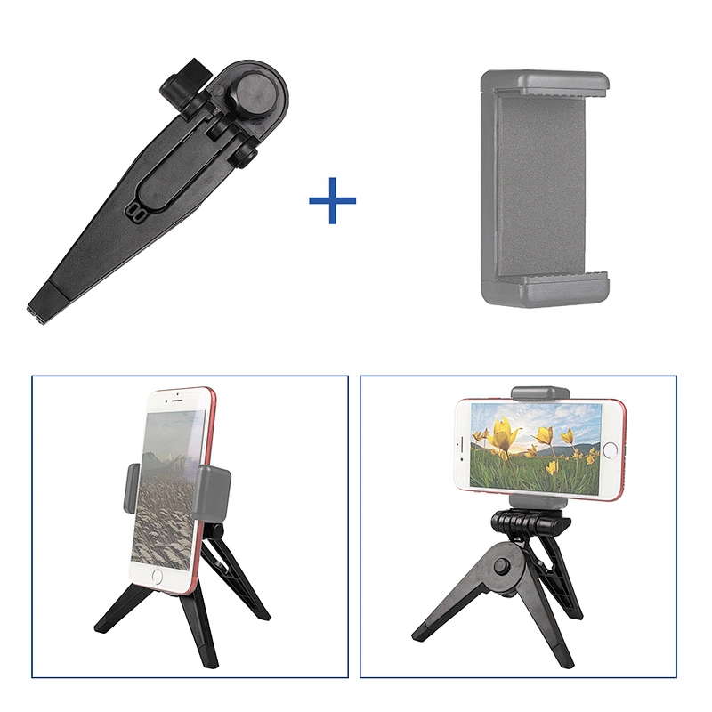 Kaliou 180 Degree Rotating Table Mini Tripod Smart phone Cellphone Mobile Phone Go Pro Tripod for iphone Go pro 7 6 5 4 3 2 1
