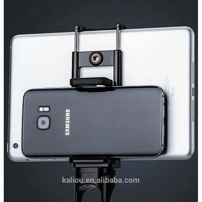 Manufacturer Selfie Camera Universal Tripod Holder Grip Mobile Phone Clip for Ipad Tablet