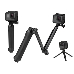 Good price selfie stick three-Way Mount monopod adjustable tripod stand for camera/cellphone yi cam camera accessories
