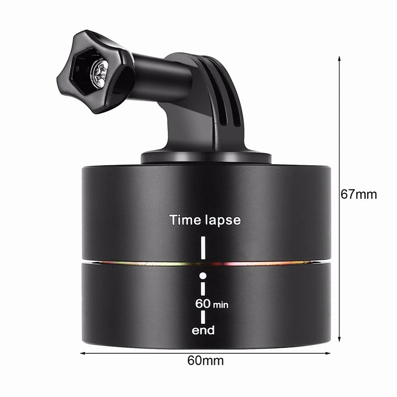 Hot Sale 360 Degree Rotation Delay Photography Automatic Time Lapse Timer 60 Minutes Stabilizer Camera Time Delay Hot Promotion