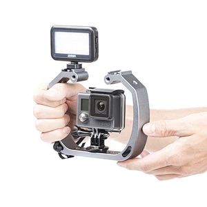 Kaliou Professional Handheld Video Camera Flash double-Shape bracket Flash LED Stabilizer Bracket link