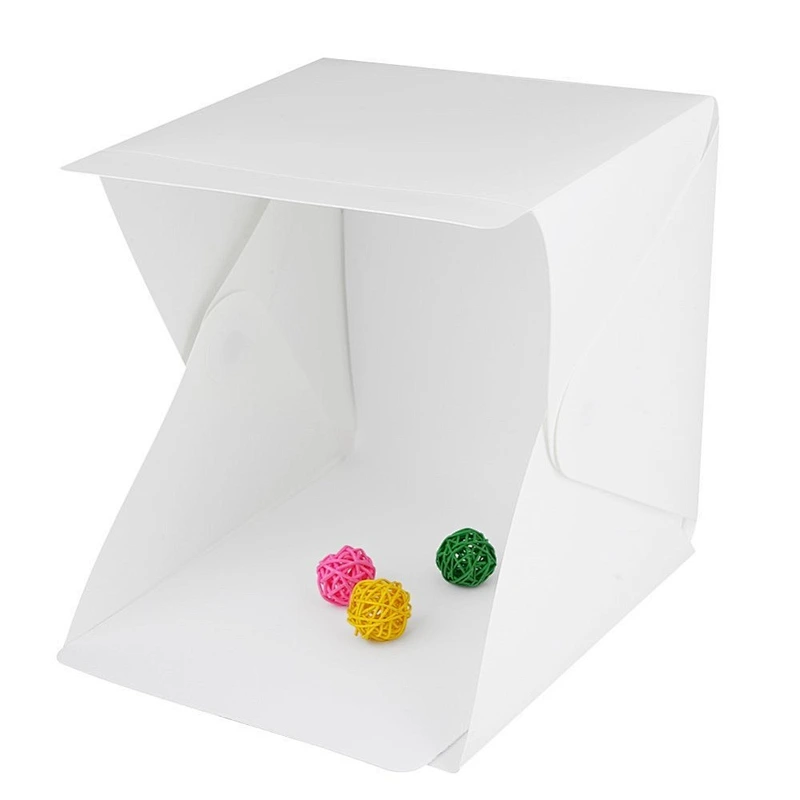 Kaliou 20cm mini Folding Lightbox Photography Studio Softbox LED Light Soft Box Camera Photo Background Box Lighting Tent Kit