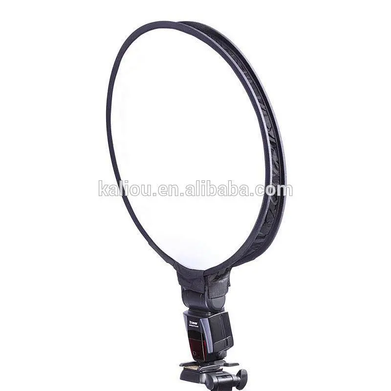 Kaliou Best Selling Universal Photography 40/30cm Universal Round Style Flash Folding Soft Box Diffuser for Cameras
