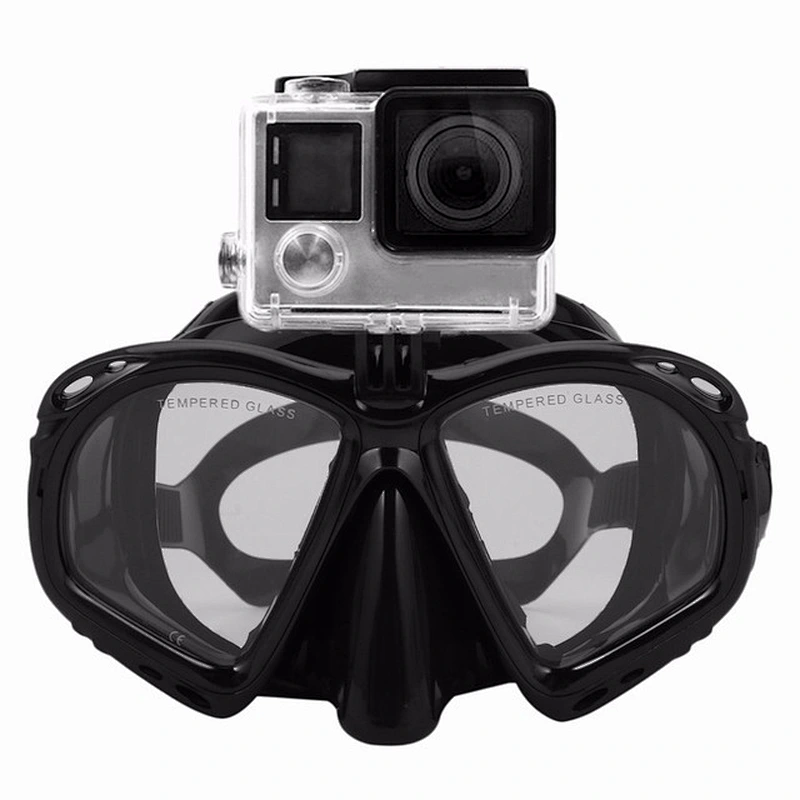2018 Professional Underwater Diving Mask Scuba Snorkel Swimming Goggles Scuba Diving Equipement Suitable For Most Sport Camera