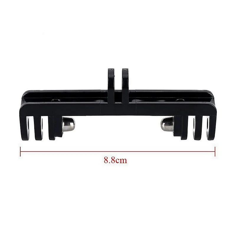 Kaliou Go pro Double Head Bracket Bridge Connector Mount Adapter with Screw for GoPros 7 6 5 4 3 2 1 Sports Camera and LED Light