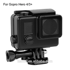 Hot sale Black Version 30M Waterproof Housing Case for Go pro heros 4/3+/3 with adapter mount