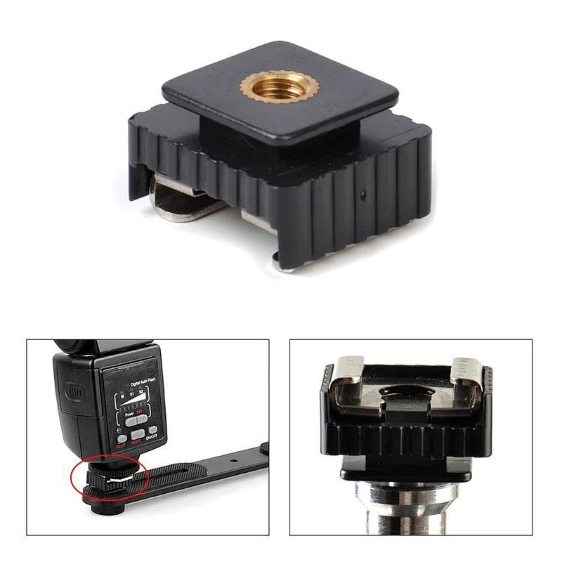Photography Camera Flash light lamp bracket base flash adapter mount SC-6, hot shoe flash bracket connecting adapter