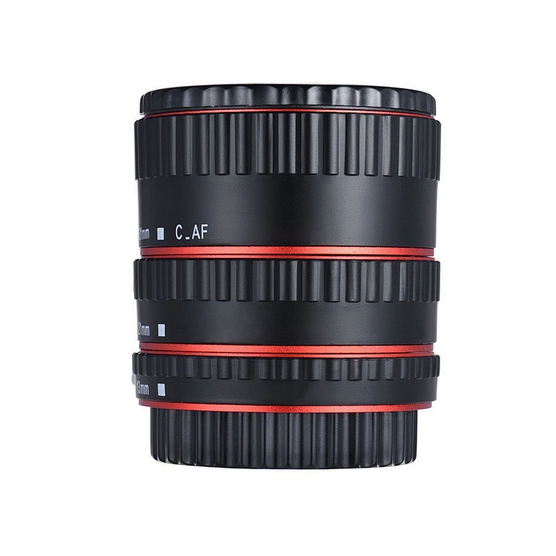 Kaliou 13mm 21mm 31mm Auto Focus Macro Extension Tube Set for Canon EF EF-S Lens Canon 700d t5i 7d 5d Black Red Silver color